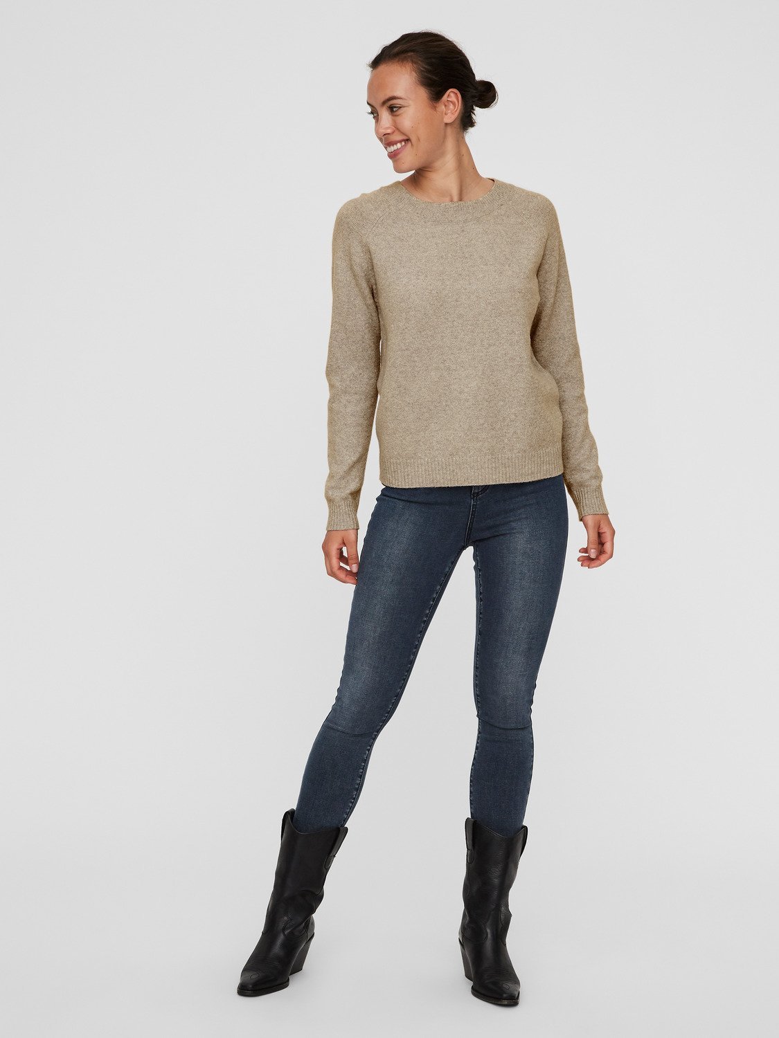 VMDOFFY Pullover - Sepia Tint - VERO MODA & VILA Bergvik